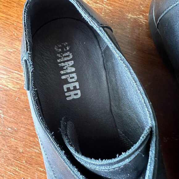 CAMPER Mauro black lace-up oxford | EU 40 US M7 W9 | leather menswear shoes - Picture 8 of 9